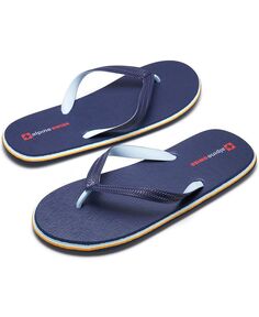 Мужские шлепанцы, легкие летние пляжные сандалии из ЭВА-стрингов Alpine Swiss, синий