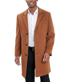 Мужское фирменное шерстяное пальто London Fog, коричневый
