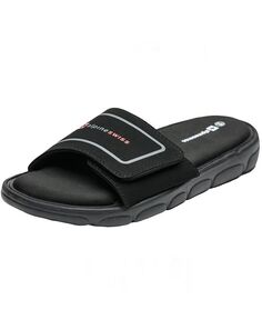 Мужские сандалии из пены с эффектом памяти, регулируемые комфортные спортивные сандалии Alpine Swiss, черный
