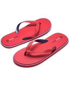 Мужские шлепанцы, легкие летние пляжные сандалии из ЭВА-стрингов Alpine Swiss, красный