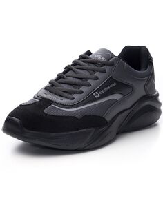 Мужские массивные кроссовки в стиле ретро на платформе для папы Теннисные туфли Alpine Swiss, черный