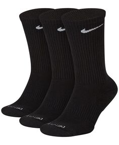 Мягкие носки для тренировок Everyday Plus, 3 пары Nike, черный