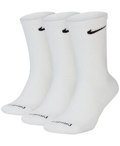 Мягкие носки для тренировок Everyday Plus, 3 пары Nike, белый