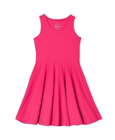Однотонное платье без рукавов из органического хлопка для малышей по программе Fair Trade (справедливая торговля) Mightly, розовый