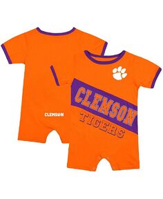 Оранжевый комбинезон Clemson Tigers Teddy для новорожденных и младенцев для мальчиков и девочек Colosseum, оранжевый
