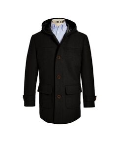 Пальто классического кроя с капюшоном для больших мальчиков Lauren Ralph Lauren, черный