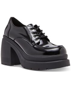 Оксфордские туфли на платформе со шнуровкой Time Madden Girl, черный