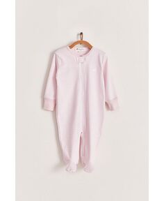 Пижама премиум-класса Peruvian Pima Cotton Girl Woods на молнии для младенцев babycottons, розовый