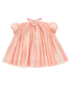 Платье-палатка с пышными рукавами для новорожденных и маленьких девочек OMAMImini, розовый