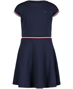 Платье с короткими рукавами для больших девочек Tommy Hilfiger, синий