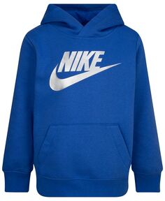 Подарочный пуловер с капюшоном металлизированного цвета Nike, синий
