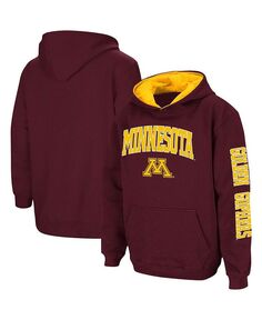 Пуловер с капюшоном Big Boys Maroon Minnesota Golden Gophers 2-Hit Team Colosseum, красный