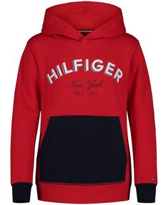 Пуловер с капюшоном Triple Hilfiger Tommy Hilfiger, красный