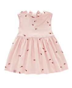 Расклешенное платье из джерси посадка без рукавов для новорожденных и маленьких девочек OMAMImini, розовый