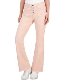 Расклешенные джинсы для подростков с потертым краем Celebrity Pink, красный