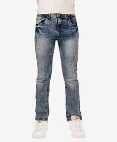 Рваные и отремонтированные эластичные джинсы Big Boy XRAY, синий