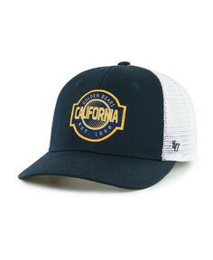Регулируемая шапка темно-синего цвета Cal Bears Scramble Trucker для больших мальчиков и девочек &apos;47 Brand, синий