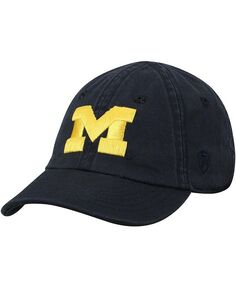 Регулируемая шапка для новорожденных темно-синего цвета Michigan Wolverines Mini Me Top of the World, синий