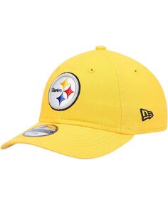 Регулируемая шапка унисекс унисекс Gold Pittsburgh Steelers Core Classic 2.0 9Twenty для дошкольников New Era, золотой