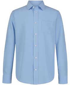 Рубашка из эластичной ткани для больших мальчиков Nautica, синий