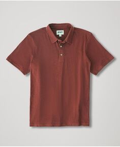 Рубашка-поло из смесового льна Seaside из органического хлопка Pact, коричневый