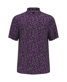 Рубашка поло с короткими рукавами и текстурным принтом для мальчиков Big Boys PGA TOUR, фиолетовый