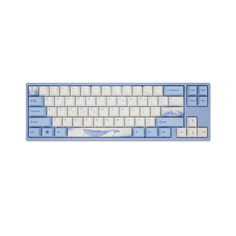 Механическая игровая проводная клавиатура Varmilo Sea Melody 68, EC V2 Ivy, голубой/белый, английская раскладка