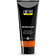 Nutre Color Профессиональная временная маска-краска для черных волос 200 мл — питание и яркость оранжевый, Nirvel