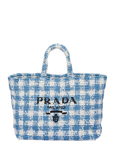 Большая сумка-тоут, связанная крючком Prada