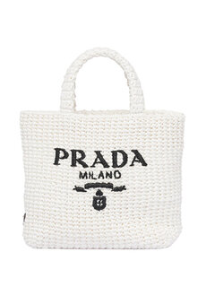 Маленькая большая сумка, связанная крючком Prada