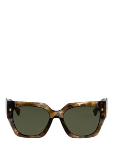 Burcu esmersoy x hermossa hm 1599 c 3 прямоугольные коричневые женские солнцезащитные очки с мраморным узором Hermossa