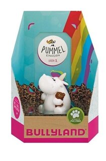 Bullyland, Коллекционная фигурка, Пухлый единорог с плюшевым мишкой