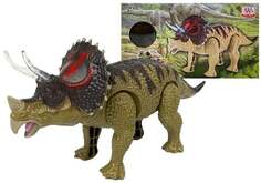 Lean Toys, Коллекционная фигурка, интерактивный динозавр Трицератопс