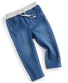 Оригинальные трикотажные джинсы для маленьких мальчиков First Impressions, синий