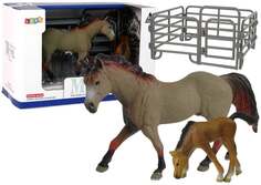 Набор из 2 фигурок лошадей.Фермерская фигурка лошади Козерога Lean Toys