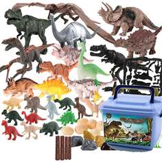Набор динозавров в чемодане, яйца динозавра + скелет. Sferazabawek