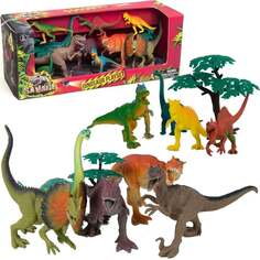 Набор фигурок динозавров + аксессуары, 12 элементов. Boley