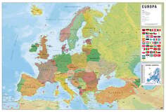 Постер-Карта Европы Ita Политический Доктор Inna marka