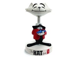 Статуэтка — 4-дюймовая качающаяся голова Кэт (красная куртка) — Кошка Кэт с кивающей головой — Amt