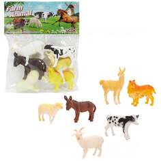Фигурки сельскохозяйственных животных 6 шт. игрушки для детей Trifox