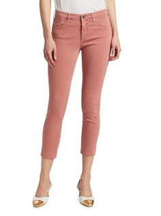 Укороченные джинсы скинни prima stretch AG Jeans Sulfur pink
