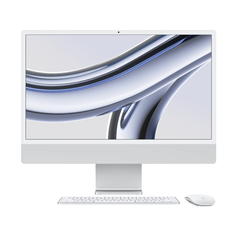 Моноблок Apple iMac 24&apos;&apos; М3 (2023), 8 CPU/8 GPU, 16ГБ/256 ГБ, Gigabit Ethernet, Silver, английская клавиатура