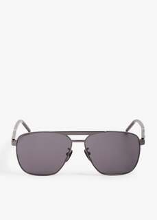 Солнцезащитные очки Gucci Navigator-Frame, серый