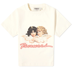 Футболка Fiorucci Angel Mini, кремовый