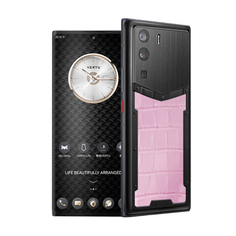 Смартфон Vertu Metavertu Alligator 18Гб/1Тб, 2 Nano-SIM, черный/розовый