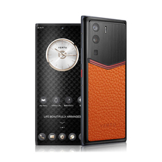 Смартфон Vertu Metavertu Calfskin V, 12 ГБ/512 ГБ, 2 Nano-SIM, черный/оранжевый