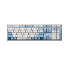 Механическая игровая проводная клавиатура Varmilo Ace &amp; Bella 108, EC V2 Rose, голубой/белый, английская раскладка