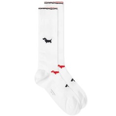 Носки Thom Browne Mid Calf Hector, белый