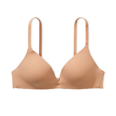 Бюстгальтер Victoria&apos;s Secret Pink Wear Everywhere Wireless Push-up, бежевый