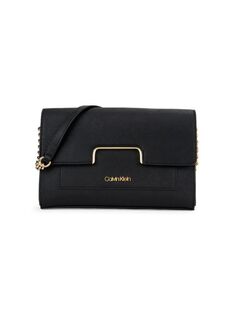 Складная сумка через плечо Calvin Klein, цвет Black Gold